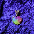 Rainbow Quartz Heart