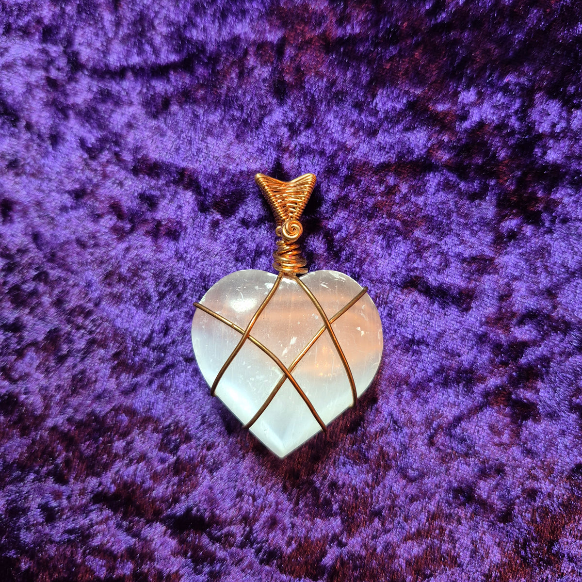 Selenite Heart